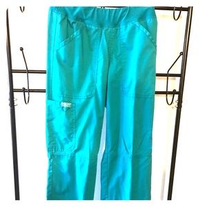 Teal scrub pants